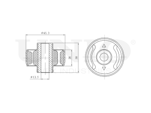 Rear front lower control arm bushing photo