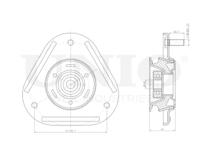 Опора амортизатора передняя photo
