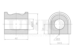 Front stabilizer bushing photo