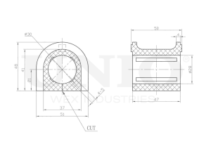 Front stabilizer bushing photo