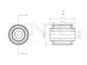 Inner rear upper control arm silent block photo
