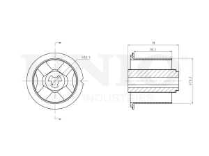 Rear axle beam bushing photo