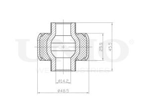 Rear front lower control arm silent block photo