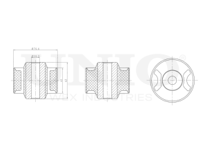 Outer rear lower control arm silent block photo