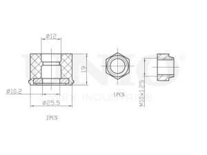 Front stabilizer silent block kit photo