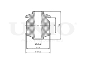 Rear longitudinal link silent block photo