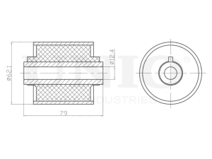 Front lower control arm silent block photo