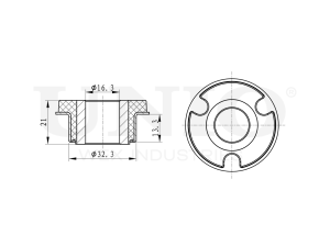 Outer front lower control arm bushing photo