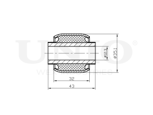 Rear upper transverse control arm bushing photo