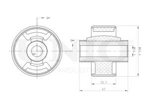 Front lower control arm silent block photo