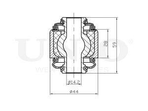 Floating lower rear spindle bushing photo