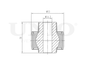 Rear front lower control arm silent block photo