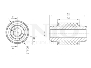 Inner rear lower control arm silent block photo
