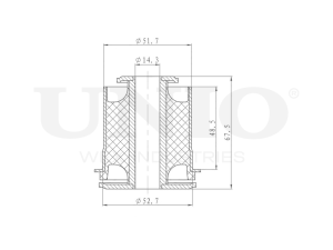 Inner front upper control arm silent block photo