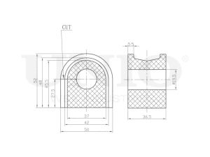 Front stabilizer bushing photo