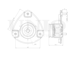 Left front shock absorber mount photo