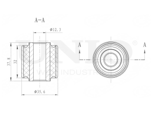 Rear shock absorber silent block photo