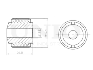 Outer rear link silent block photo