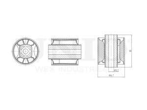 Inner front lower control arm silent block photo