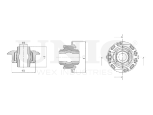 Rear front lower control arm silent block photo