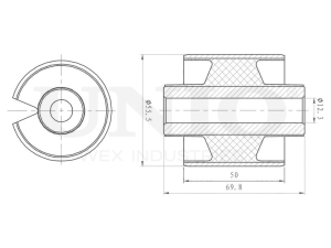 Front rear lower control arm silent block photo