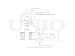 Rear front lower control arm silent block photo