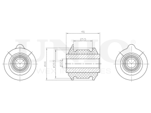 Front lower control arm silent block photo