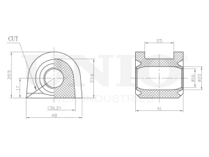 Front stabilizer bushing photo