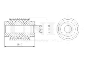 Inner rear lower control arm silent block photo