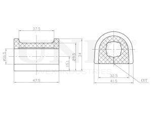 Front stabilizer bushing photo