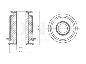 Front lower control arm silent block photo