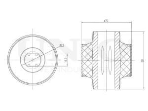 Inner front lower control arm silent block photo
