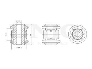 Front front lower control arm bushing photo