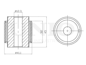 Rear lower control arm silent block photo
