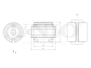Rear control arm silent block photo