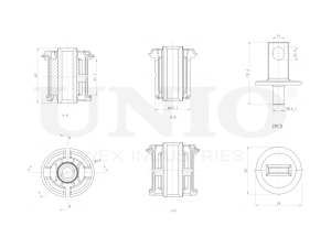 Front rear lower control arm silent block photo