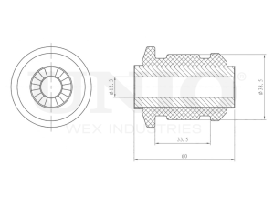 Front upper control arm silent block photo