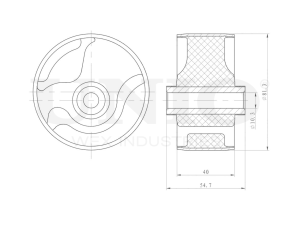 Front engine mount silent block photo