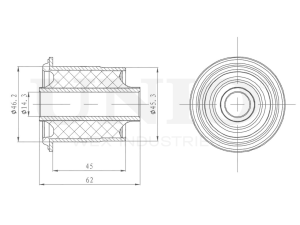 Inner front upper control arm silent block photo