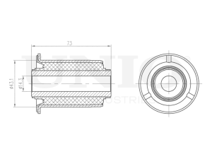 Rear lower control arm silent block photo