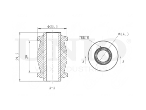 Front lower control arm silent block photo