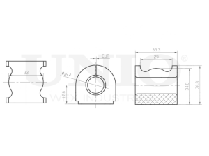 Rear stabilizer bushing photo