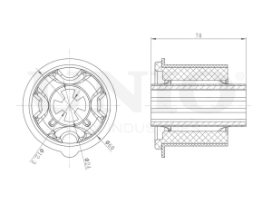 Rear beam silent block photo