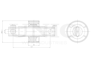 Rear lower longitudinal control arm silent block photo