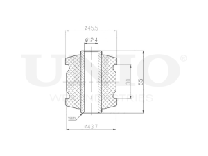 Lower rear steering knuckle silent block photo