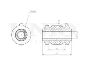 Front lower control arm silent block photo