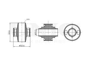 Rear front lower control arm bushing photo