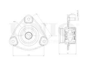 Front shock absorber mount photo