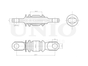 Front lower control arm silent block photo