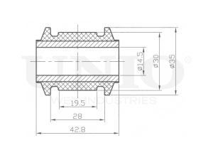 Rear transverse link silent block photo